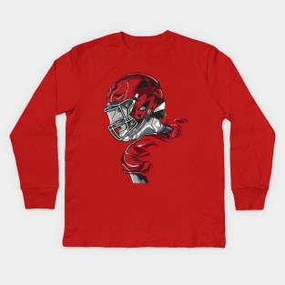 Football player Kids Long Sleeve T-Shirt